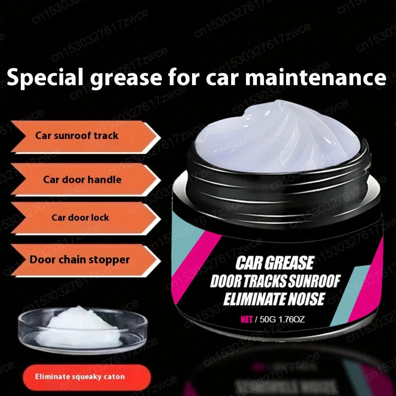 Car Sunroof Track Lubricating Grease - Anti-Rust Gear & Bearing Oil for Door Tracks, Plastic Gears & Noise Reduction