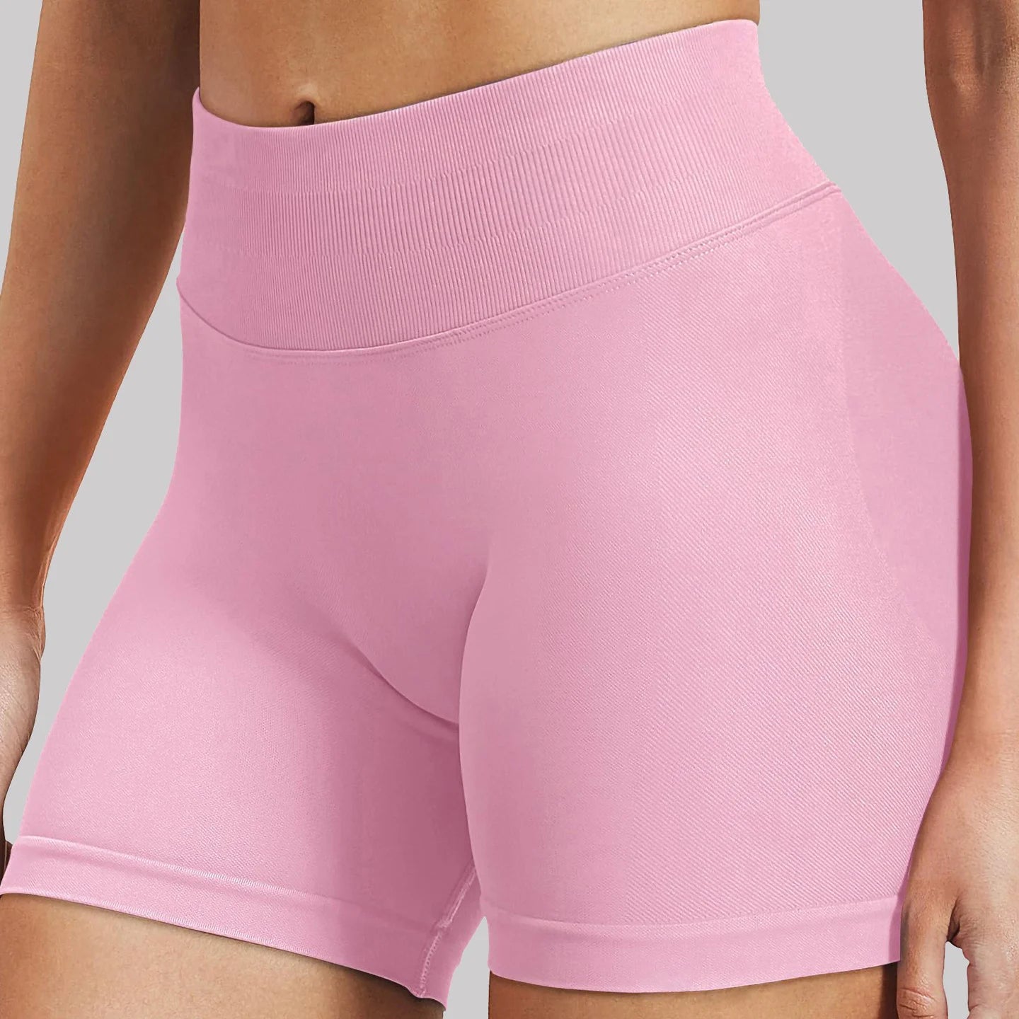 Women’s Summer Low-Waist Seamless Shorts – High-Stretch Gym, Yoga, Running & Cycling Shorts