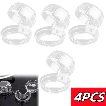 Child Safety Stove Knob Covers - Universal Plastic Gas Oven Lock Protectors (2, 4 or 8 Pack)
