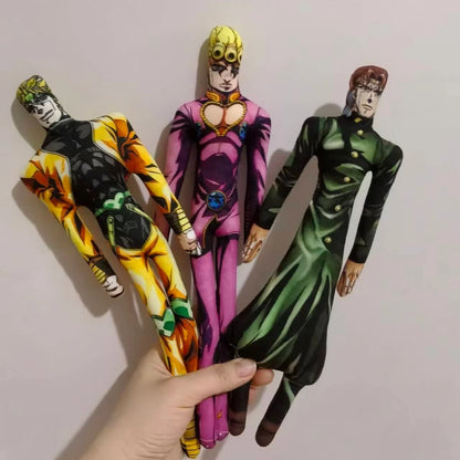 28cm JoJo's Bizarre Adventure Plush Doll - Jotaro, Joseph, Gyro & Johnny Anime Collectible Cosplay Gift