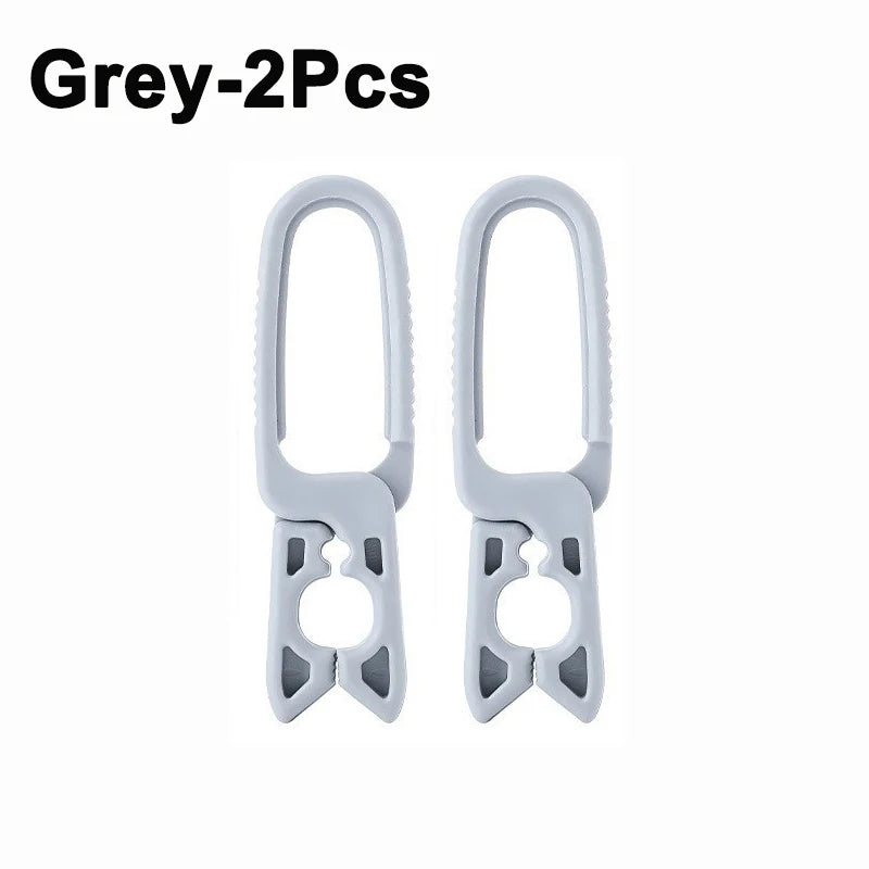 10/2PCS Plastic Clothespins — Hanging Pegs & Clamps for Laundry, Towels, Clothing, Hats, Home Storage Hooks