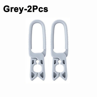 10/2PCS Plastic Clothespins — Hanging Pegs & Clamps for Laundry, Towels, Clothing, Hats, Home Storage Hooks