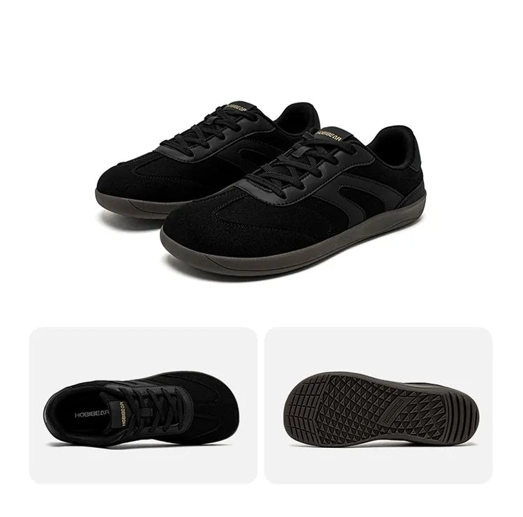 HOBIBEAR Unisex Barefoot Sneakers — Wide-Toe Minimalist Zero Drop Lace-Up Casual Shoes, Non-Slip for Men & Women