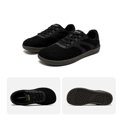 HOBIBEAR Unisex Barefoot Sneakers — Wide-Toe Minimalist Zero Drop Lace-Up Casual Shoes, Non-Slip for Men & Women