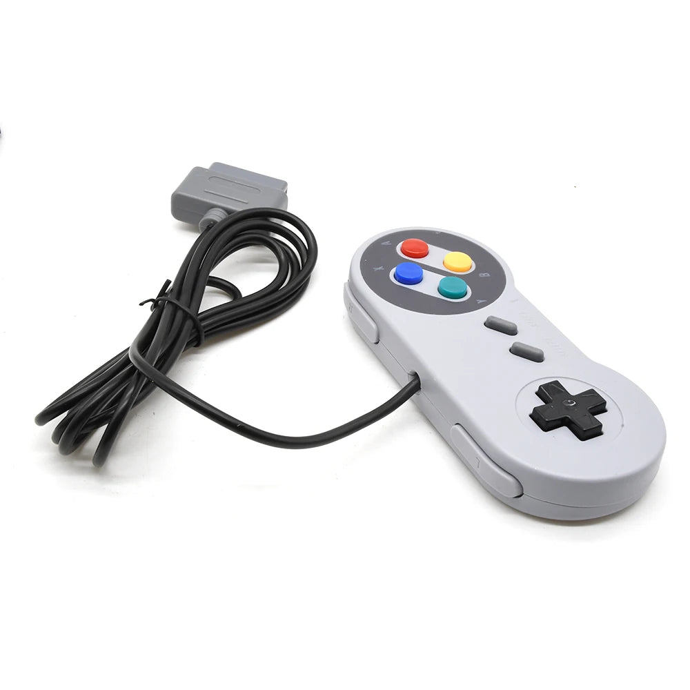 16-Bit Retro Gamepad Controller - High-Precision Mini Button Pad for SNES FC TV Gaming Consoles