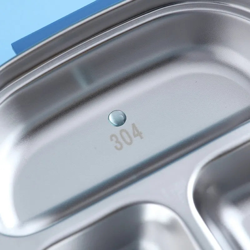 Outing Tableware - Portable 304 Stainless Steel Lunch Box for Baby, Child, Student - Outdoor Camping and Picnic Food Container Bento Box