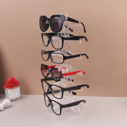 Plastic Sunglasses Display Rack – Eyeglasses Storage Stand for Home Organizer
