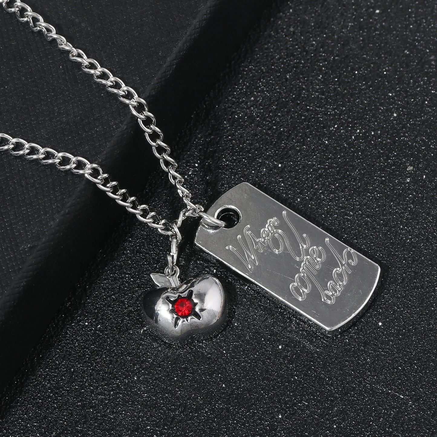 Love and Deepspace Caleb Necklace Set - 2Pcs Game Inspired Pendant & Keychain Jewelry Accessories Gift
