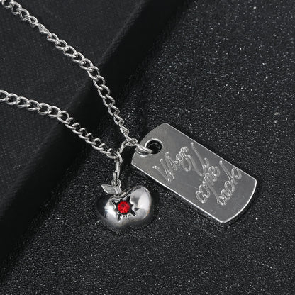 Love and Deepspace Caleb Necklace Set - 2Pcs Game Inspired Pendant & Keychain Jewelry Accessories Gift