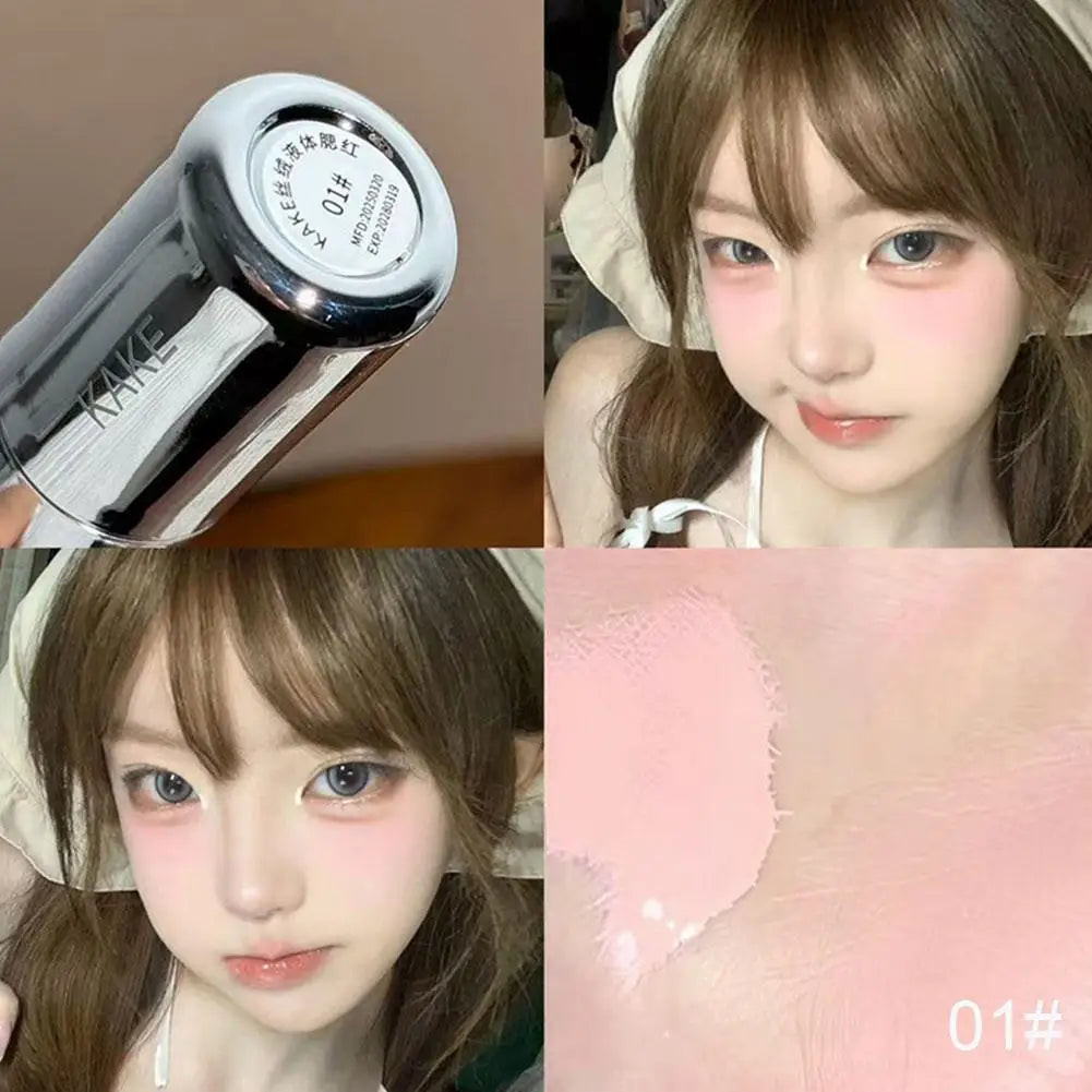 Velvet Liquid Blush - Matte Sponge Applicator for Natural Long-Lasting Cheek Color & Contour