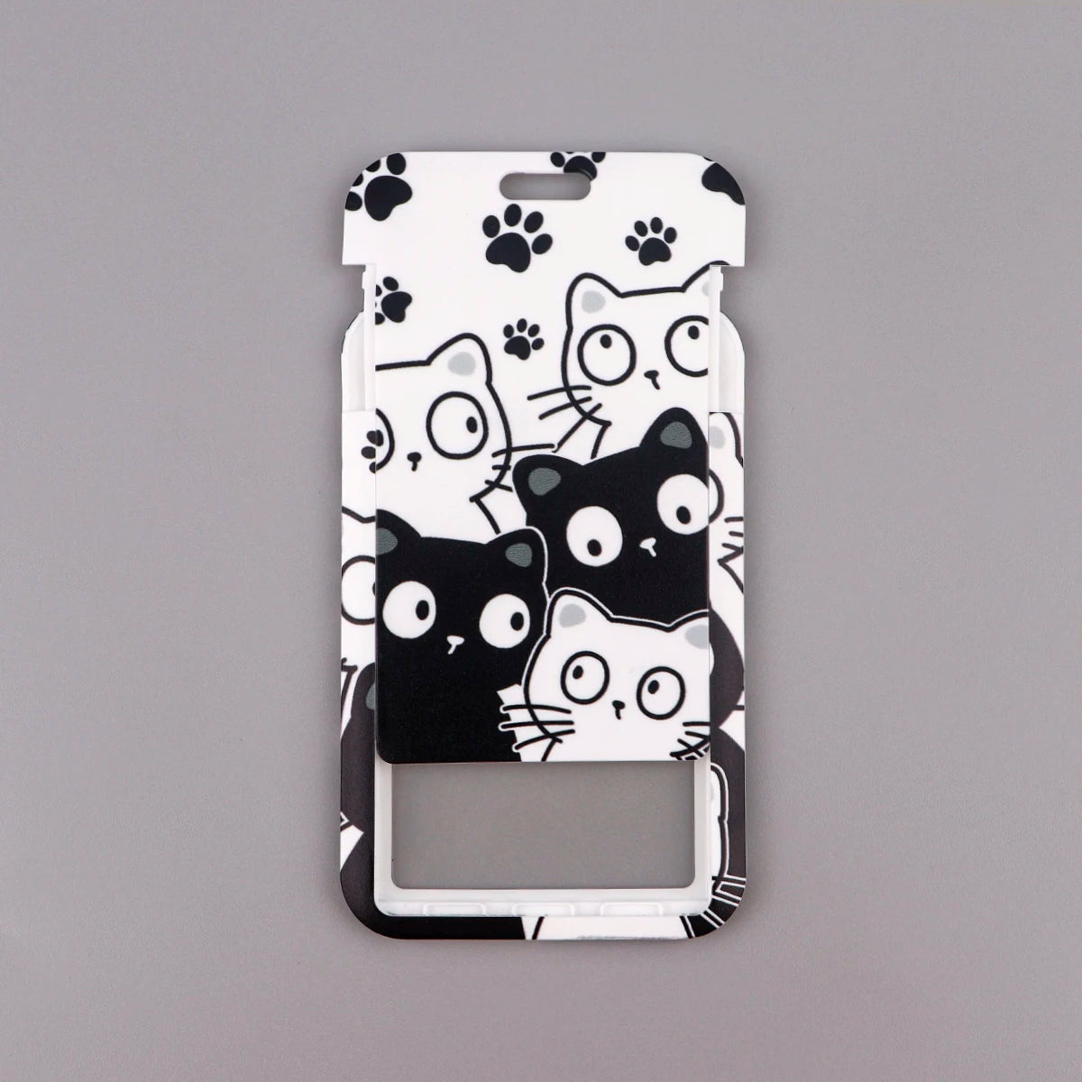Kawaii Cat Paw Credential Holder Lanyard – Cute Neck Strap for Keys, ID Cards & Phone Accessories