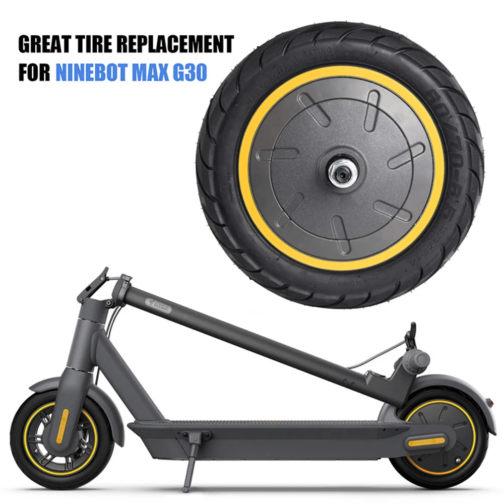 60/70-6.5 Electric Scooter Motor Wheel – 36V 500W Rear Drive Replacement for Ninebot Max G30