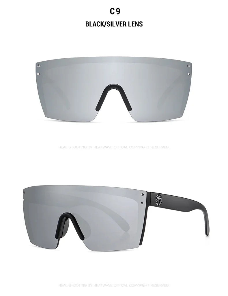 NEW Luxury Brand Mirrored Polarized Sunglasses — Men’s Sport Goggles with UV400 Protection & Case