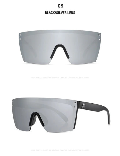 NEW Luxury Brand Mirrored Polarized Sunglasses — Men’s Sport Goggles with UV400 Protection & Case