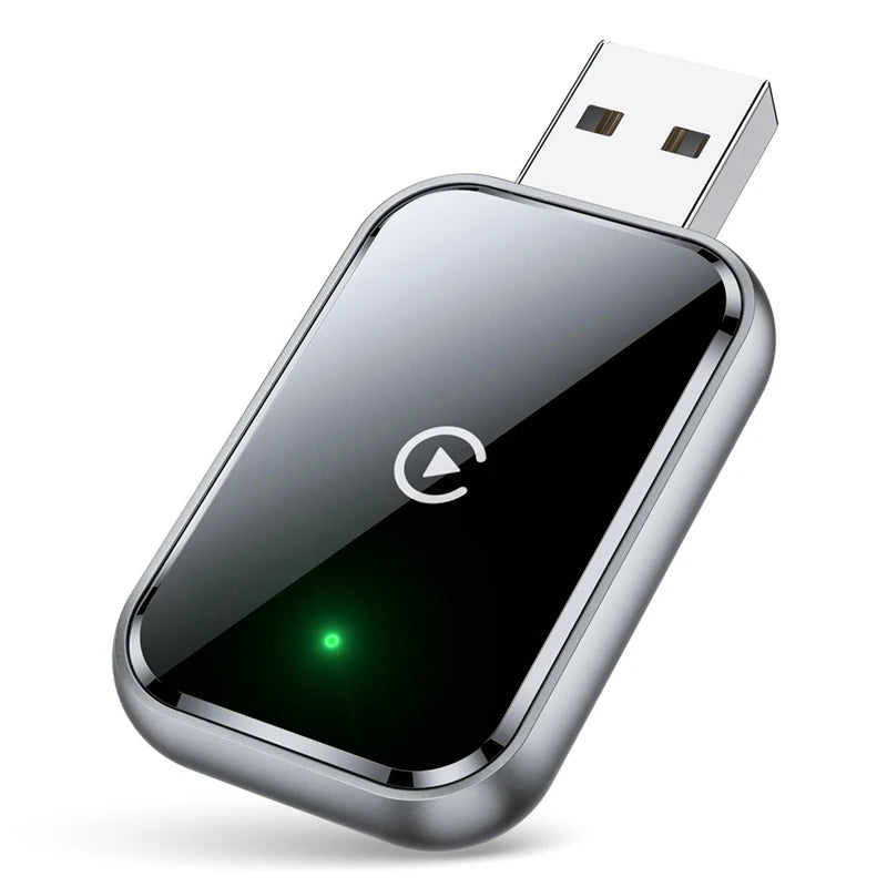 B63B Wireless CarPlay Adapter - Mini USB & USB-C Converter for iPhone Wired to Wireless Connection