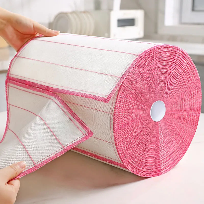 Anti-Oil 8-Layer Microfiber Kitchen Towel: Thicken, Absorbent Cloth for Daily Dish Cleaning - 30cm Size