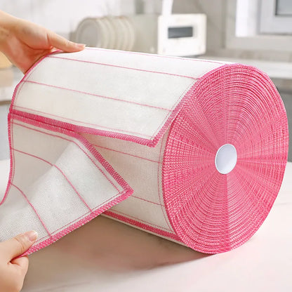 Anti-Oil 8-Layer Microfiber Kitchen Towel: Thicken, Absorbent Cloth for Daily Dish Cleaning - 30cm Size