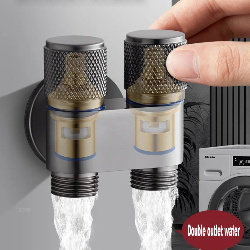 Stainless Steel Toilet Bidet Sprayer Set - Dual Button Handheld Rain Spray Faucet with Self-Cleaning Shower Head & Bathroom Hose Kit
