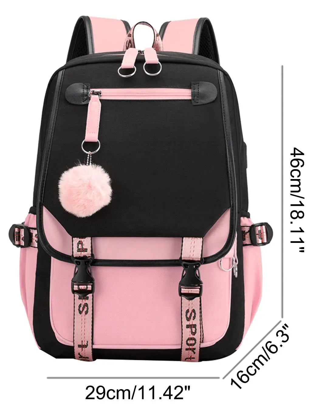 KPop Demon Hunters Print Backpack — Large Capacity School Bag for Rumi, Mira & Zoey Fans, Casual Canvas Travel & Bookbag