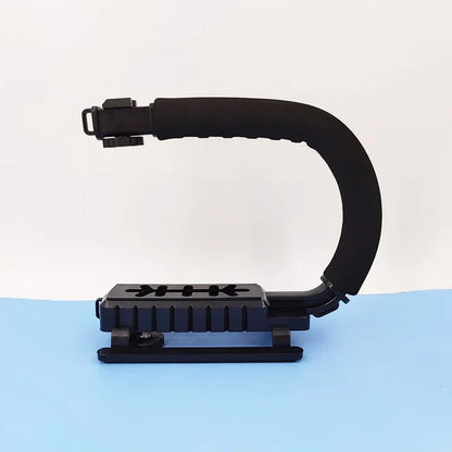 U-Shaped Handheld Camera Stabilizer — Video Grip for DSLR, Nikon, Sony, SLR, and GoPro, Portable Steadicam