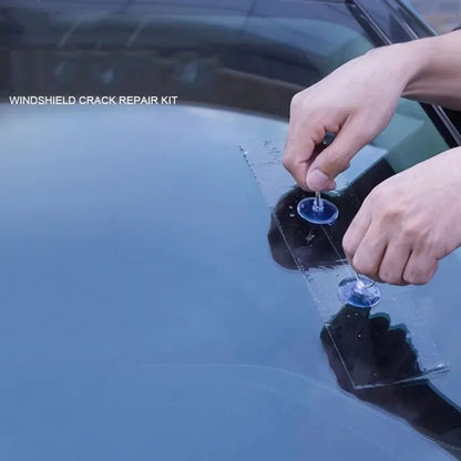 Windshield Crack Repair Kit - DIY Window Mobile Screen Cure Glue, Car Glass Scratch Crack Repair Accessories, Clean and Neat