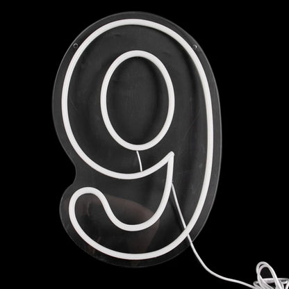 Numbers Neon Sign 0–9 – Acrylic LED Birthday, Wedding & Business Wall Decor with Switch