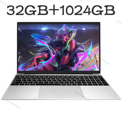 2024 Ultrabook Laptop 15.6-Inch - AMD R7 4700U/R5 4500U, 36GB DDR4, 2TB, Backlit Keyboard, Fingerprint Unlock, Windows OS Gaming Notebook