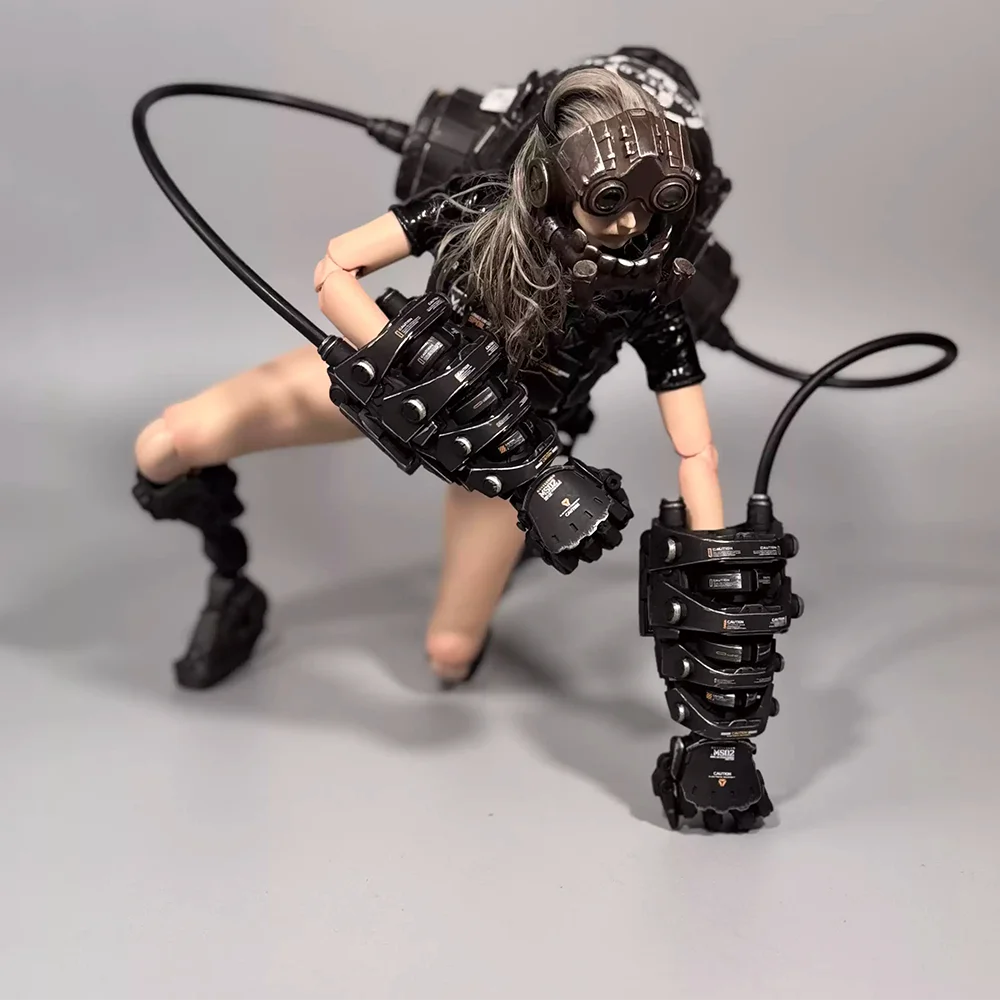 1/6 Scale Soldier Action Figure Accessories - Fully Articulated Robotic Arms & Mechanical Weapon Set