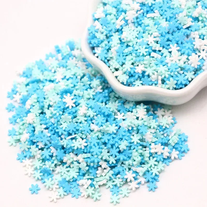 Boxi Polymer Clay Sprinkles - Star, Flower & Fruit Slice DIY Nail Art Accessories