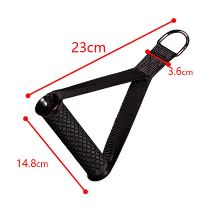Multifunction Gym Resistance Band Handles — Anti-Slip Nylon Grip Puller for Fitness & Gantry Accessories
