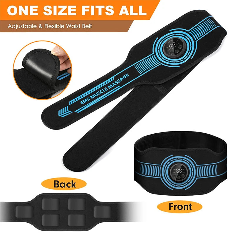 Smart Abdominal Muscle Trainer — EMS Toning Belt for Abs, Arms, and Legs Home Fitness Massage Equipment
