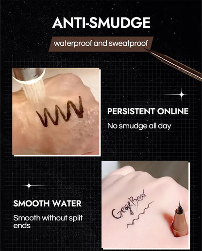 Gege Bear Liquid Eyeliner Pen – Waterproof, Smudge-Proof, Fast & Precise Makeup with Quick Drying Formula