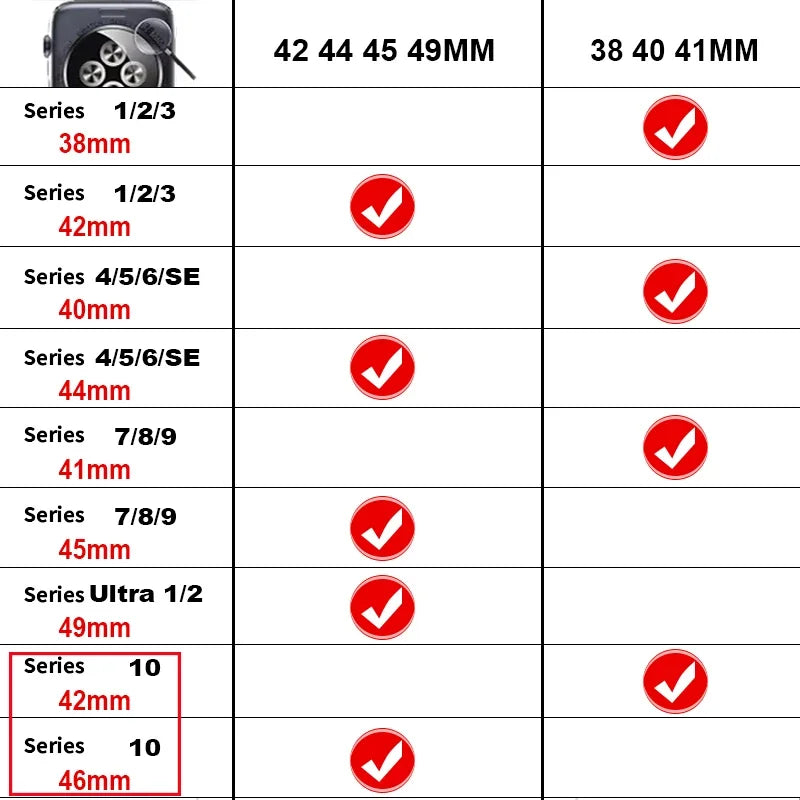 PU Leather Apple Watch Band - Premium Wrist Strap Bracelet for iWatch Series 4 5 6 SE 7 8 9 10 Ultra 49mm 40mm 41mm 42mm 44mm 45mm 46mm