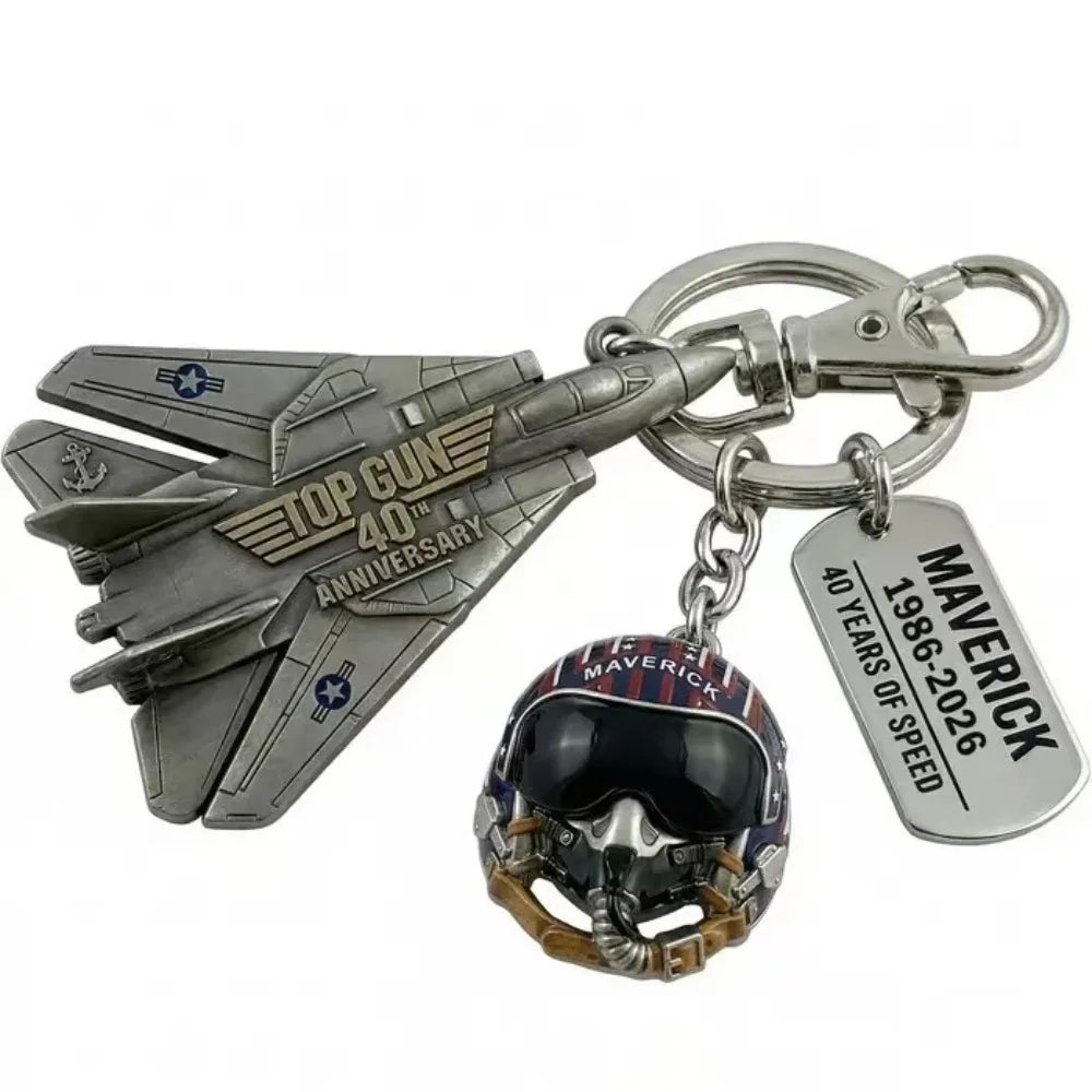 40th Anniversary Pilot Duck Keychain - 2026 Movie Fan Collectible Cosplay Figurine Gift