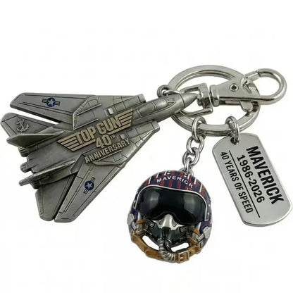 40th Anniversary Pilot Duck Keychain - 2026 Movie Fan Collectible Cosplay Figurine Gift