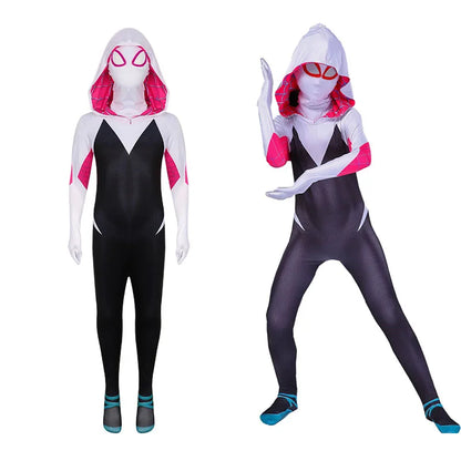 Spiderman Cosplay Jumpsuit for Kids – Miles Morales Superhero Costume, Halloween & Carnival Zentai Bodysuit