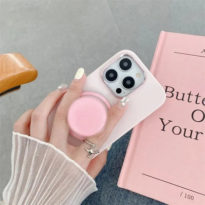 Magnetic Folding Phone Grip Stand — Expandable Finger Ring Holder for iPhone 16/15 Samsung Xiaomi