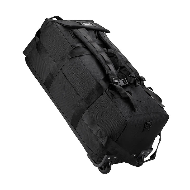 80L Rolling Duffle Bag with Wheels – 31" Heavy-Duty Foldable Travel Duffel, Water-Resistant Luggage with Shoulder Strap