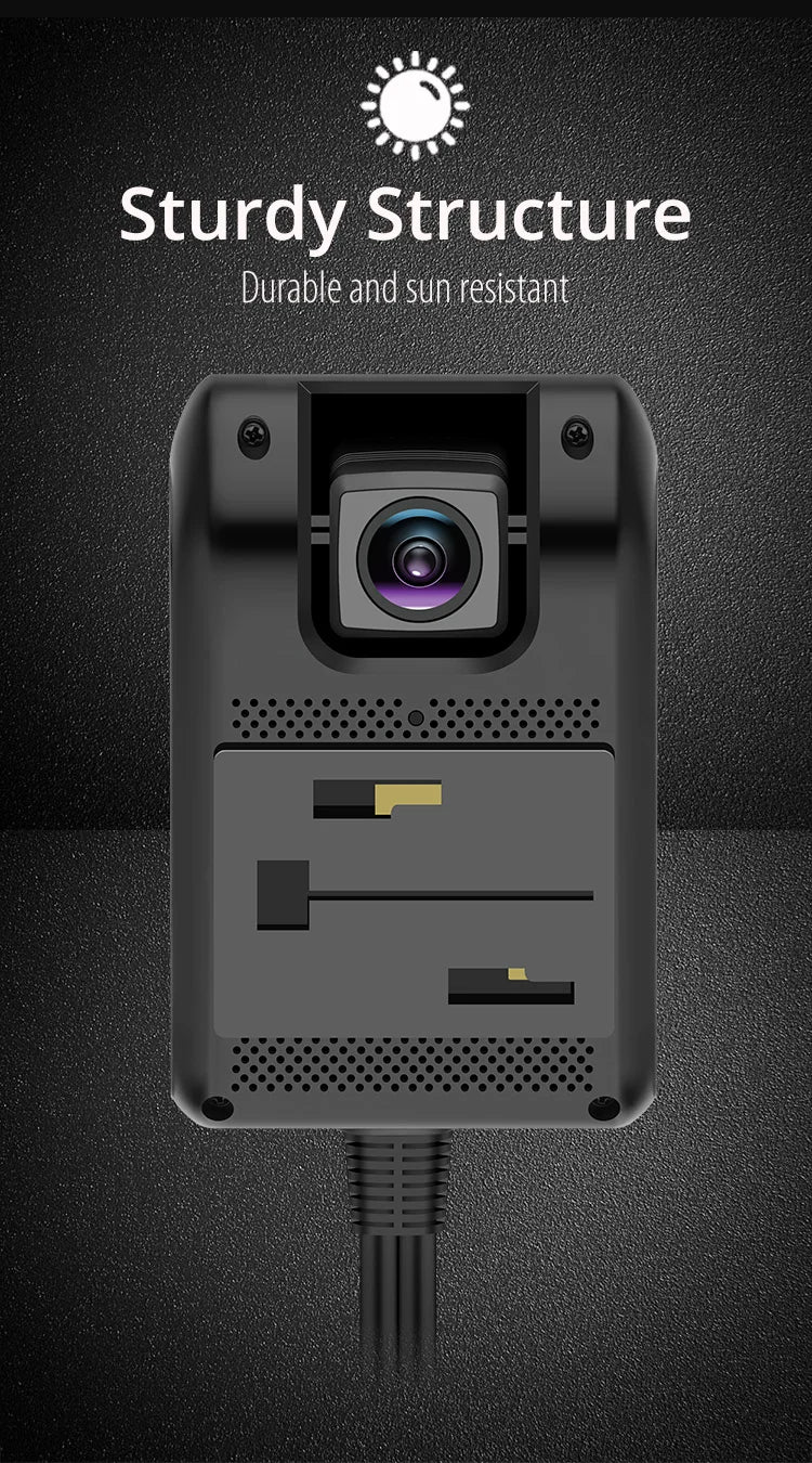 Jimi JC400P 4G Car Camera – 1080P Dual Cameras, GPS Tracking, Wifi Hotspot, Live Stream, DVR Dash Cam with Free App