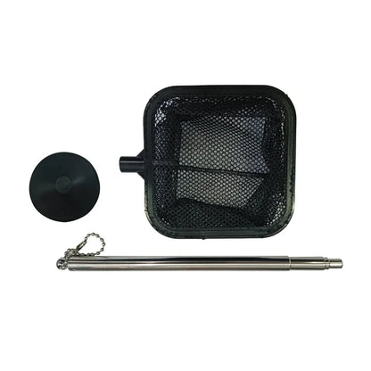 Stainless Steel Retractable Aquarium Fish Net – Small Shrimp Fishing Net for Fish Tank Cleaning and Water Maintenance Accessories Tool