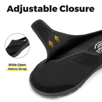FitVille Women’s Orthopedic Wide Fleece-Lined Slippers, Arch Support Recovery Clogs Comfortable Slip-On Footwear for Daily Wear
