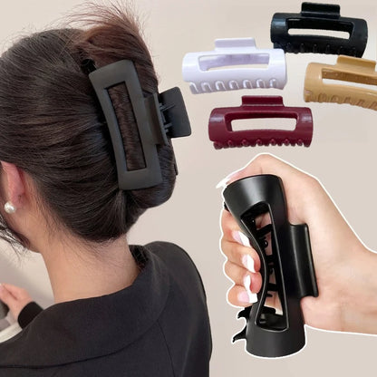 Silicone Flexible Hair Claw Clips – Large Non-Slip Bendable Hair Grip for Thin & Thick Hair