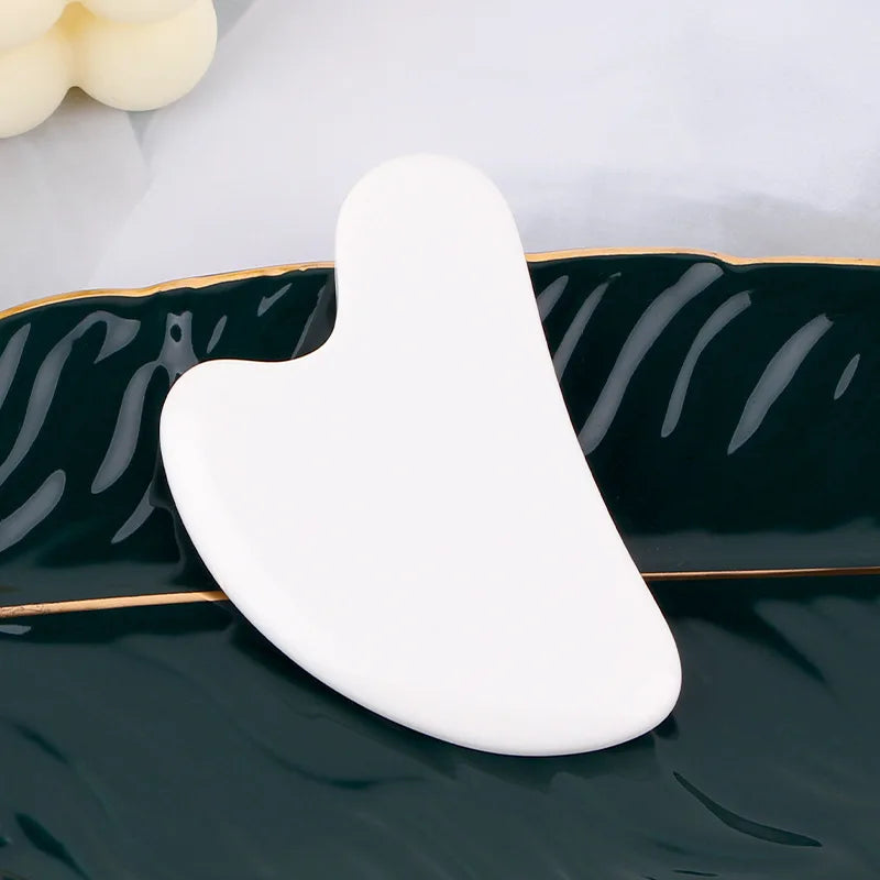 Guasha Massage Scraper – Beeswax Face & Eye Massager, Acupuncture Gua Sha Board for SPA and Beauty Therapy