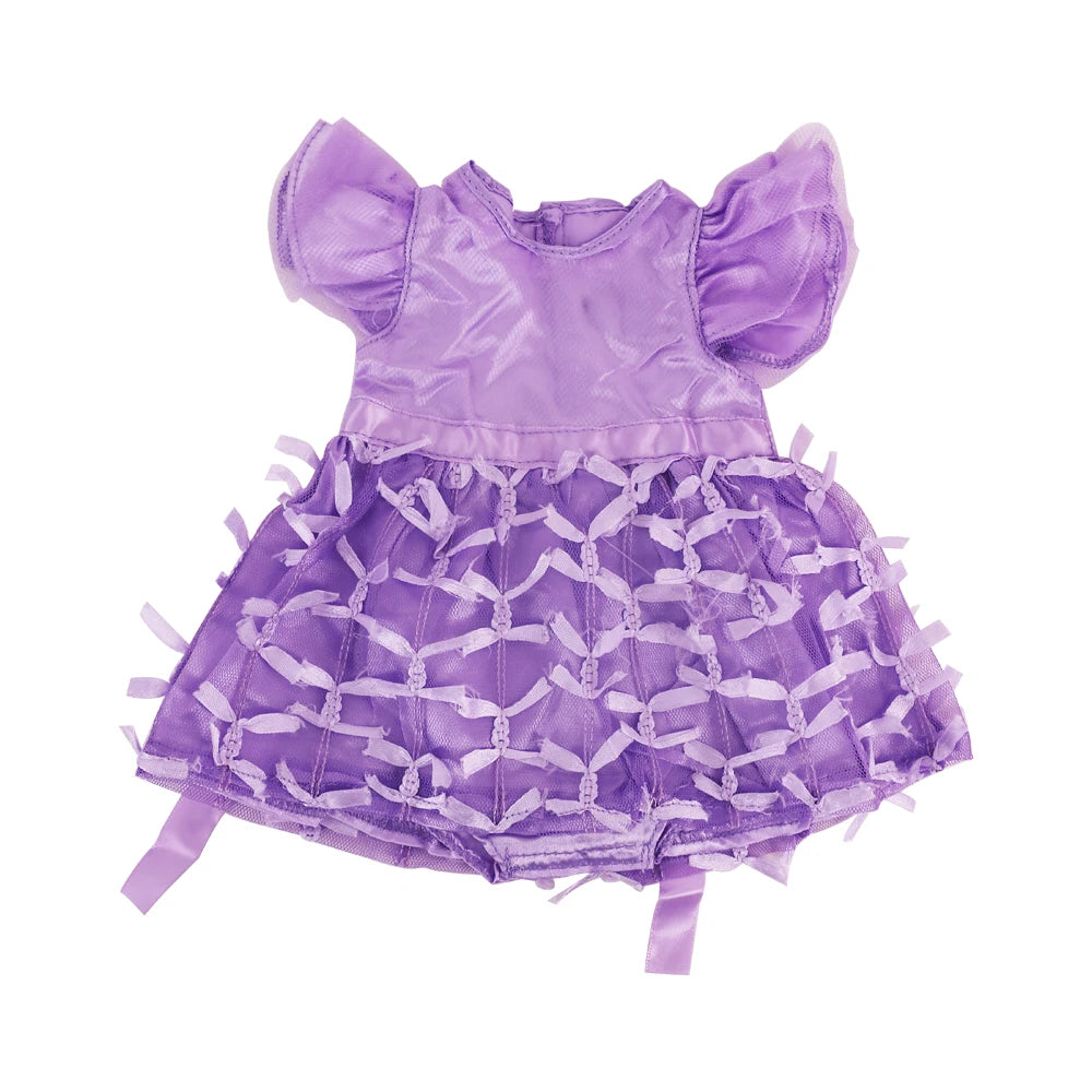 18-Inch Doll Nightdress Outfit — Purple Series Clothes for American & 43CM Baby Dolls, Our Generation Doll Gift