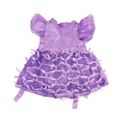 18-Inch Doll Nightdress Outfit — Purple Series Clothes for American & 43CM Baby Dolls, Our Generation Doll Gift