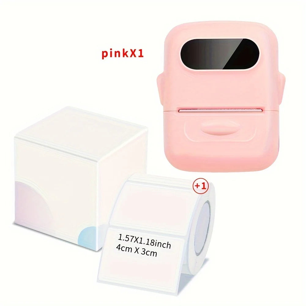 P50 Mini Portable Wireless Thermal Label Printer – Supports 12-50mm Colorful Thermal Paper