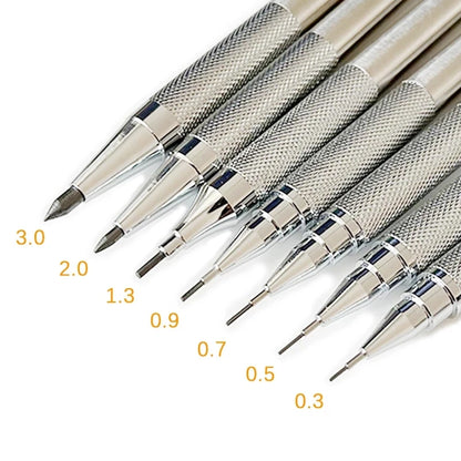 Full Metal Mechanical Pencil Set — 0.3–2.0mm Automatic Pencils for Art, Drawing & School