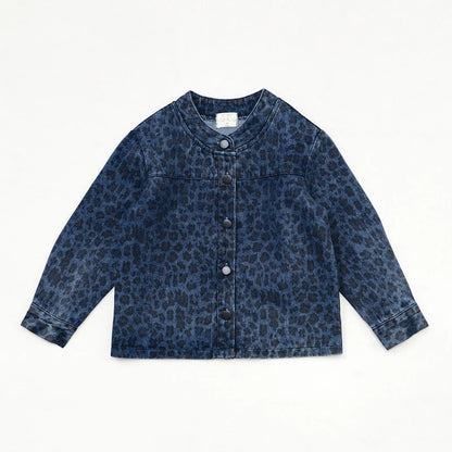 AW26 Denim Leopard Kids Clothing Collection - Boys Girls Dress Skirt Shirt Vest and Overalls Fashion Set