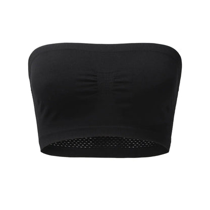 Women’s Strapless Seamless Tube Top – Wireless Anti-Slip Bandeau Bra for Summer