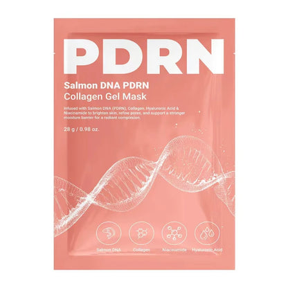 Salmon DNA PDRN Hydrogel Facial Mask - Collagen Hydrating, Soothing & Radiance-Boosting Skincare Treatment